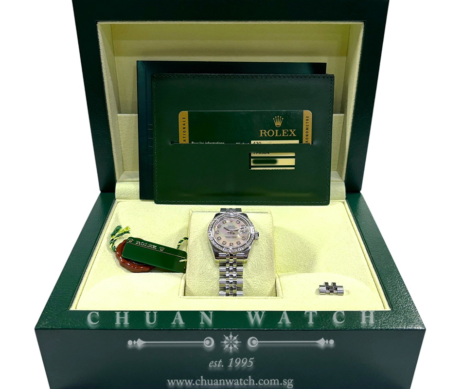Rolex Ladies' DateJust Jubilee 26mm 179384 Pink MOP Diamonds - Discontinued - Image 2