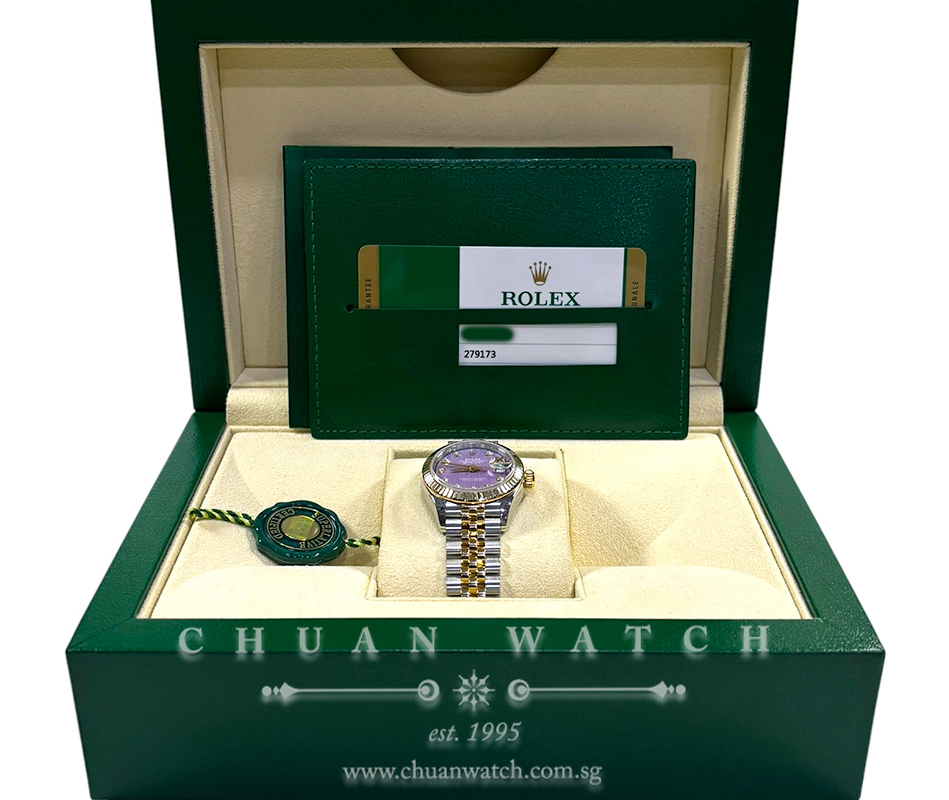 Rolex Lady-DateJust 28 Two-Tone Jubilee 279173 Lavender Ligne Diamonds - Discontinued - Image 2