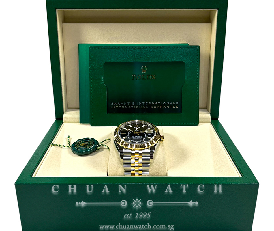 Rolex Sky-Dweller Jubilee Two-Tone 42mm 336933 Black - Image 2