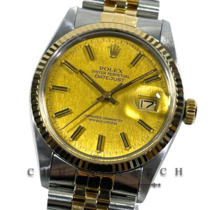 Rolex Vintage Gents' DateJust Jubilee Two-Tone 36mm 16013 Champagne Linen Index Tritium - Discontinued