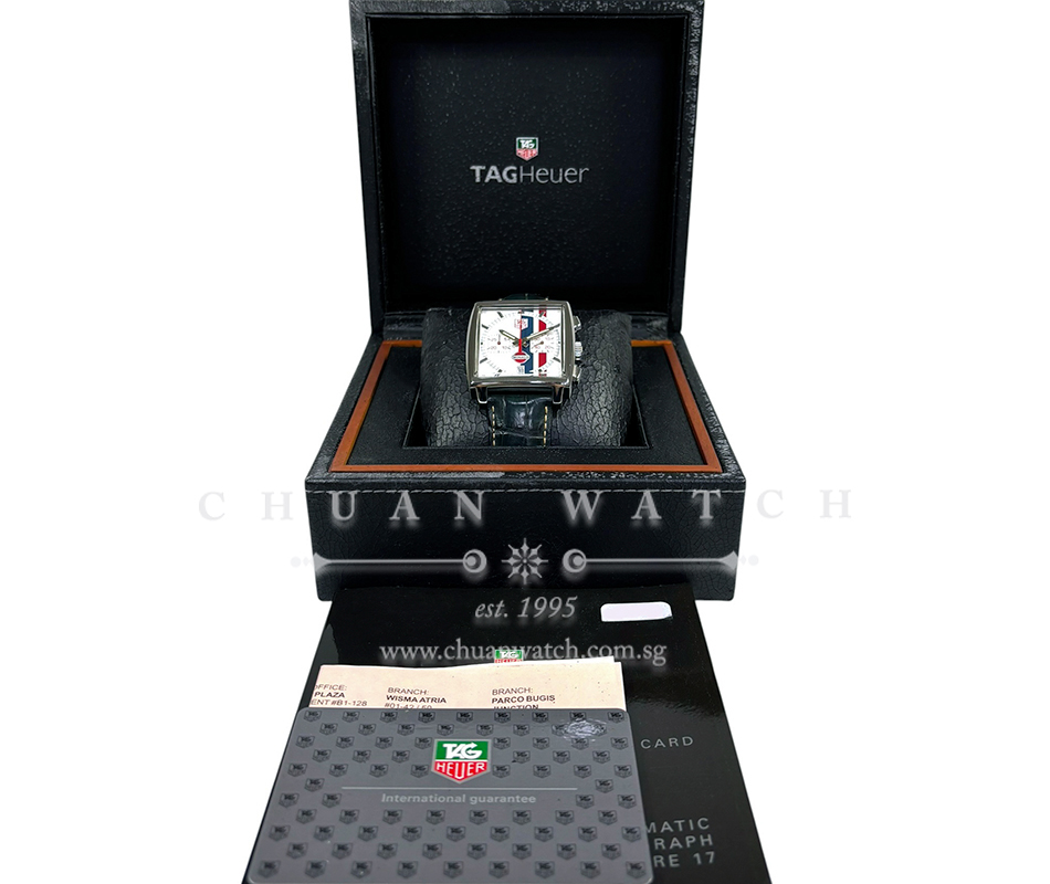 Tag Heuer Monaco Chronograph 'Steve McQueen' Calibre 17 Gulf Edition 38mm CW2118  (Limited Edition of 4000 Pieces Only) - Image 2