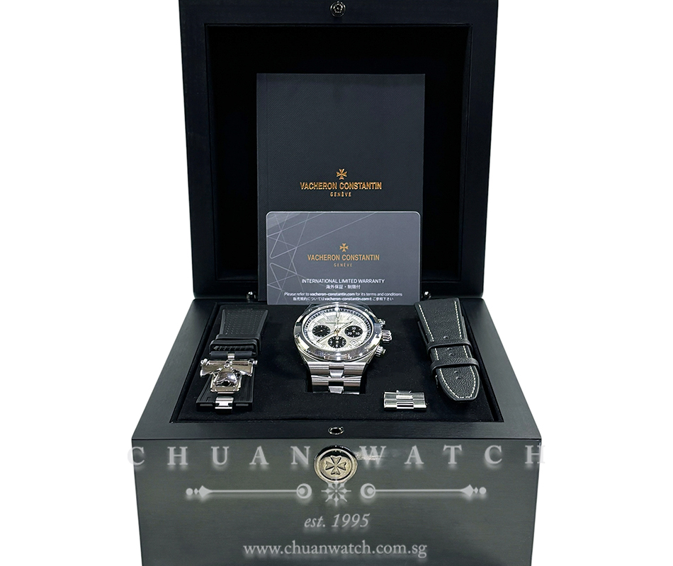 Vacheron Constantin Overseas Chronograph 42.5mm 5520V Silver 'Panda' - Image 2