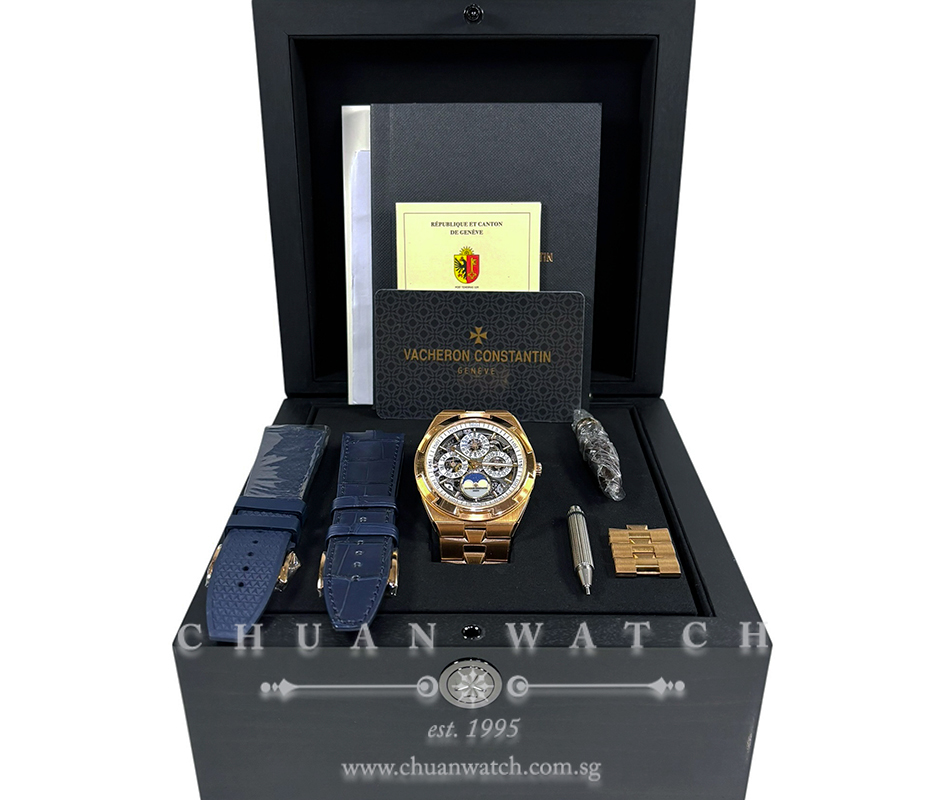 Vacheron Constantin Overseas Perpetual Calendar MoonPhase Ultra-Thin Skeleton Rose Gold 41.5mm 4300V - Image 2