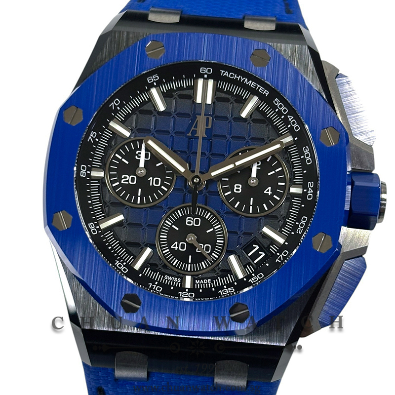 Audemars Piguet Royal Oak Offshore Black Ceramic 43mm 26420CE Smoked Blue