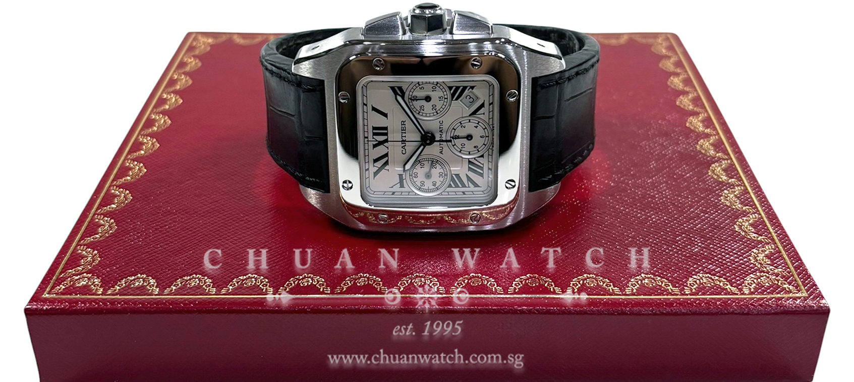 Cartier Santos 100 XL Chronograph W20090X8 - Discontinued - Image 2
