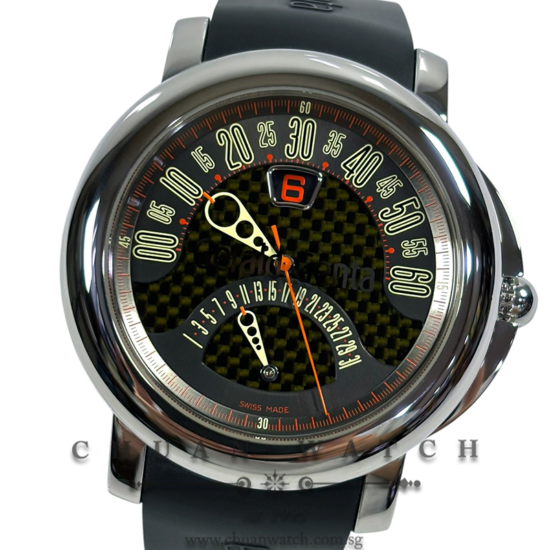Gerald Genta Arena Bi-Retro Jumping Hour 45mm BSP.Y.10.126.CA.BD - Discontinued