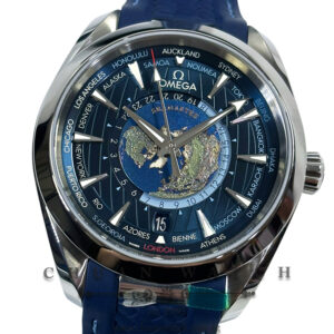 Omega Seamaster Aqua Terra 150M Co-Axial Master Chronometer Worldtimer 43mm 220.12.43.22.03.001 Blue