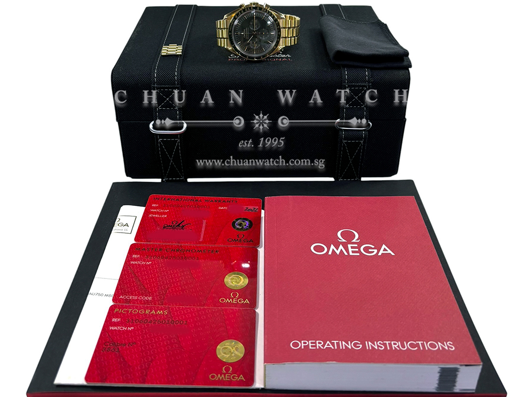 Omega Speedmaster Moonwatch Professional Moonshine Gold 42mm 310.60.42.50.10.001 Green - Image 2