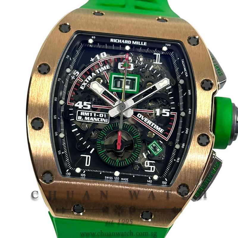 Richard Mille RM11-01 Roberto Mancini Rose Gold Titanium - Discontinued