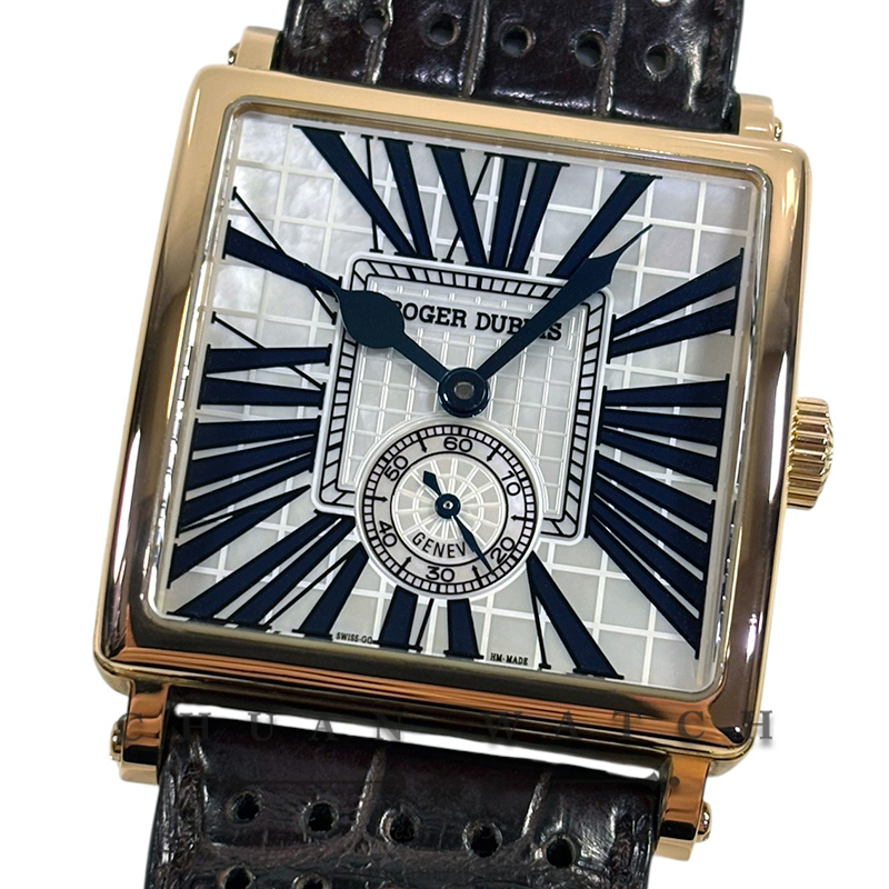 Roger Dubuis Golden Square Rose Gold 40mm G40-14-5 White MOP Roman (Limited Edition of 28 Pieces Only)