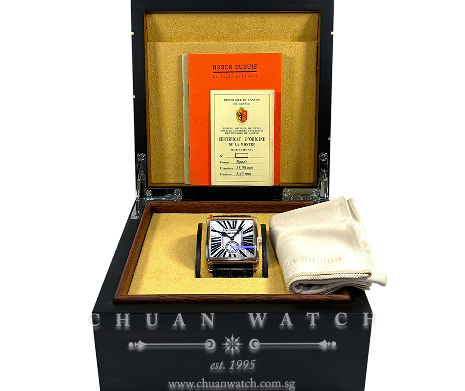 Roger Dubuis Golden Square Rose Gold 40mm G40-14-5 White MOP Roman (Limited Edition of 28 Pieces Only) - Image 2