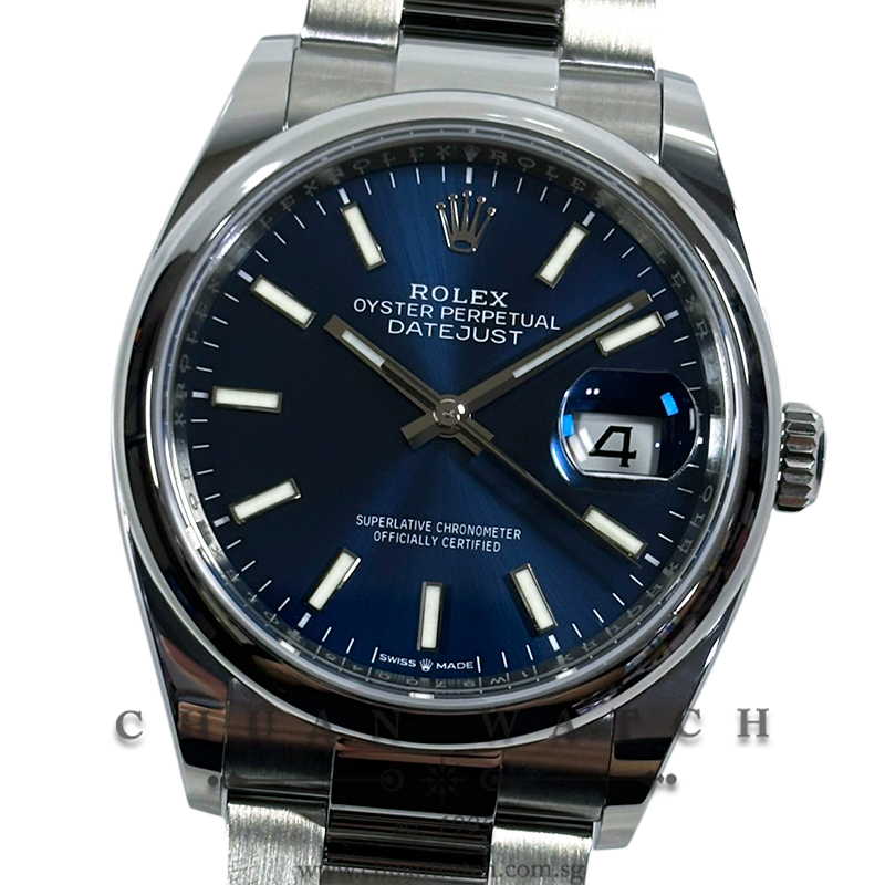 Rolex DateJust 36 126200 Blue Index