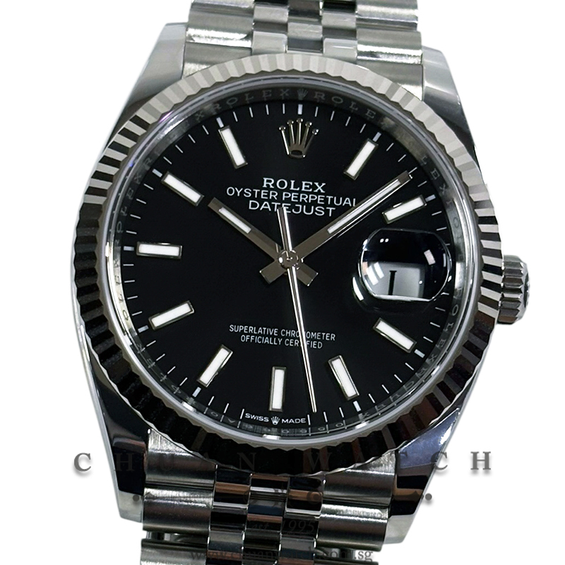 junri ページ　SCO-126/CK Rolex DateJust 36 Jubilee 126234 Black Index :: Chuan Watch
