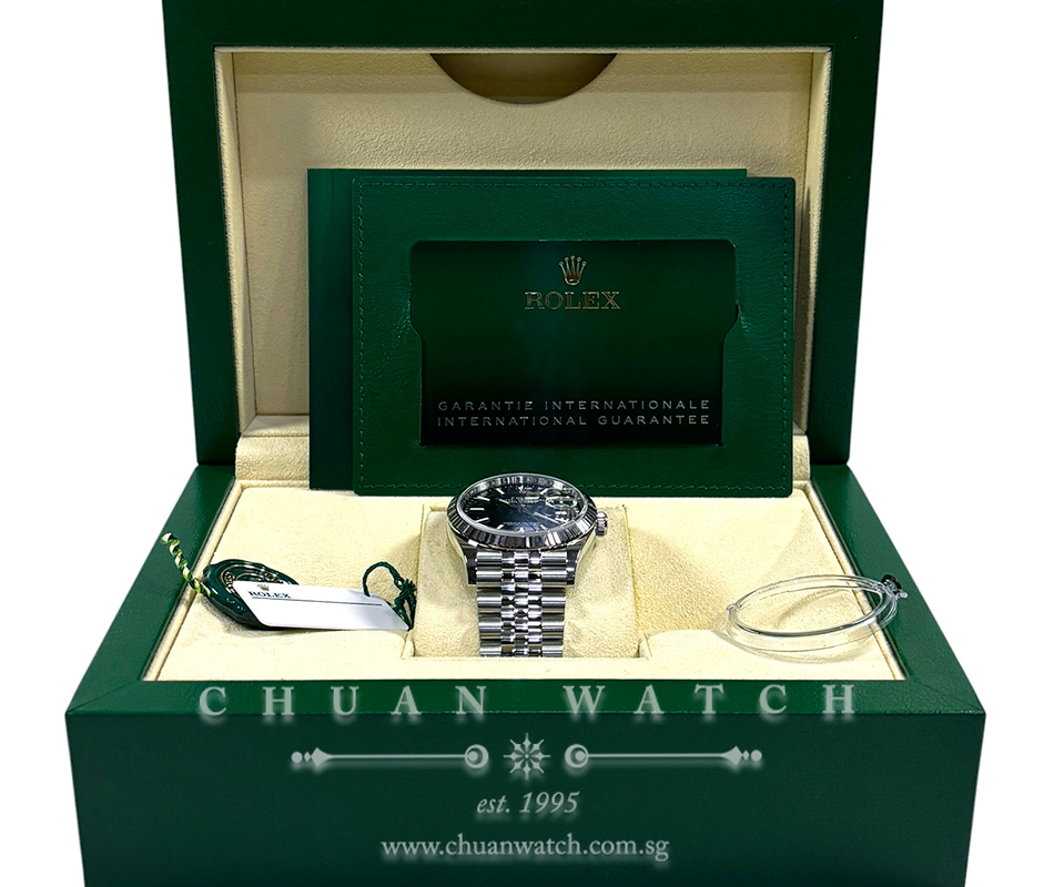 Rolex DateJust 36 Jubilee 126234 Black Index :: Chuan Watch