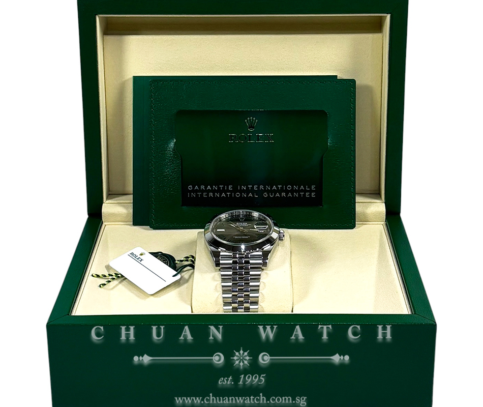 Rolex DateJust 41 Jubilee 126300 Slate Roman 'Wimbledon' - Image 2
