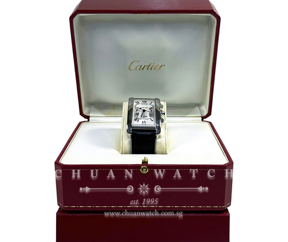 Cartier Tank Americaine XL Chronograph White Gold 52mm W2610651 - Discontinued - Image 2