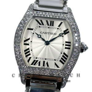 Cartier Tortue Large White Gold Diamonds 34mm WA5038W9 - Discontinued