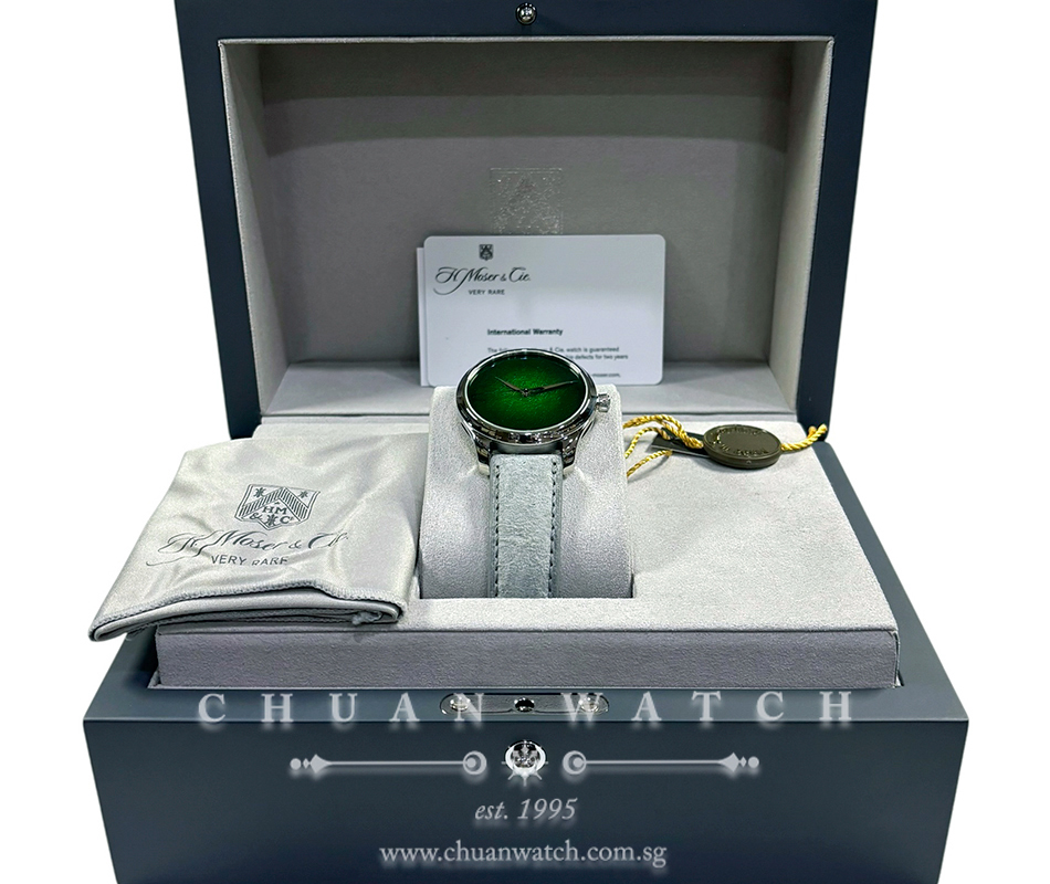 H. Moser & Cie Endeavour Centre Seconds Concept Lime Green Enamel 42mm 1200-1233 - Image 2