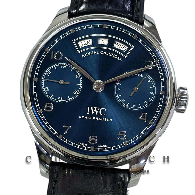 IWC Portugieser Annual Calendar Blue 44.2mm IW503502 - Discontinued