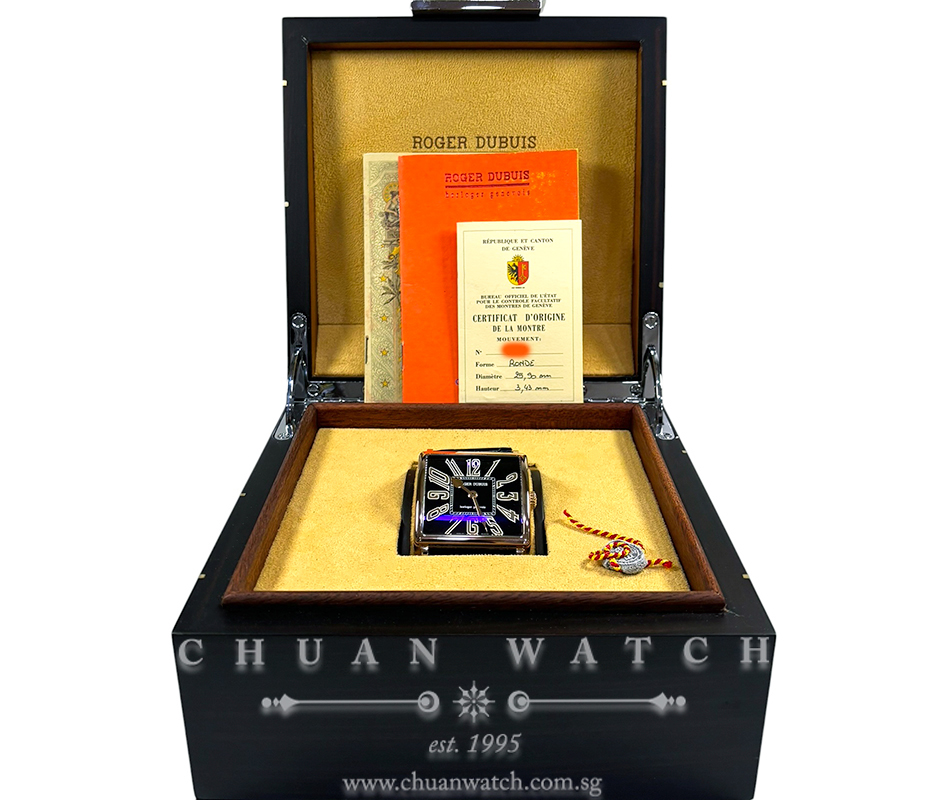 Roger Dubuis Golden Square Rose Gold 43mm G43-14-5 Black Arabic (Limited Edition of 28 Pieces Only) - Image 2