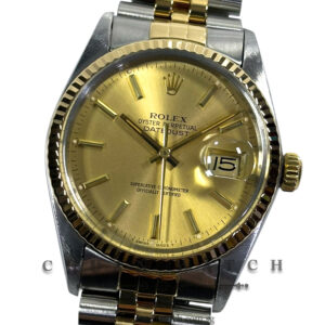 Rolex Vintage Gents' DateJust Jubilee Two-Tone 36mm 16013 Champagne Index Tritium - Discontinued