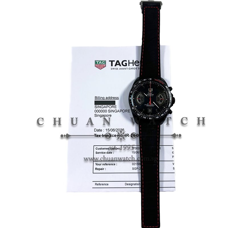 Tag Heuer Grand Carrera Calibre 17 'RS2' PVD-Steel 43mm CAV518B - Discontinued - Image 2