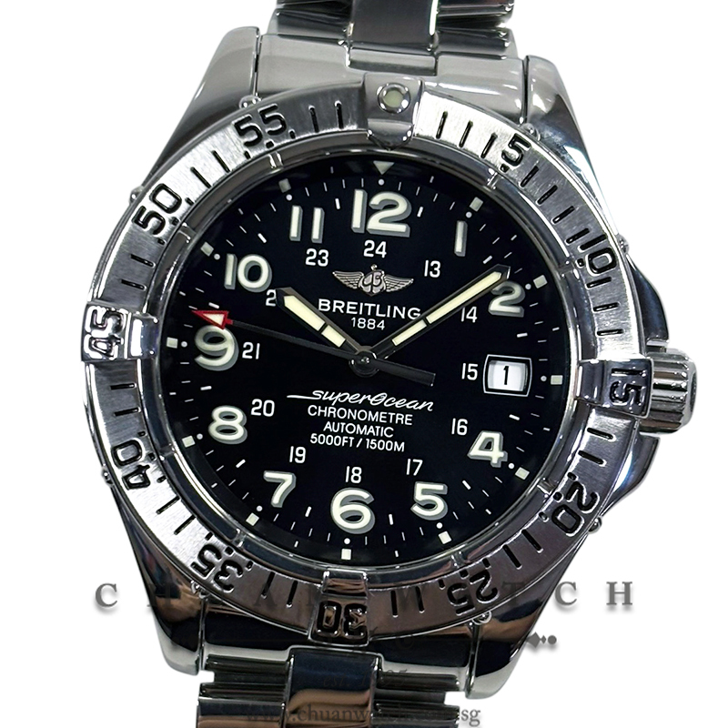 Breitling SuperOcean 42mm A17360 Black - Discontinued