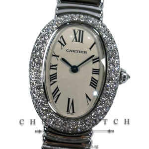 Cartier Baignoire 1920 Small Quartz White Gold Diamonds 23mm WB5097L2 - Discontinued