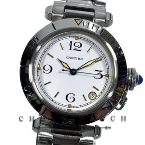 Cartier Pasha Date Automatic 36mm W3100655 White Tritium - Discontinued