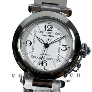 Cartier Pasha C Date Automatic 35mm W31074M7 White - Discontinued