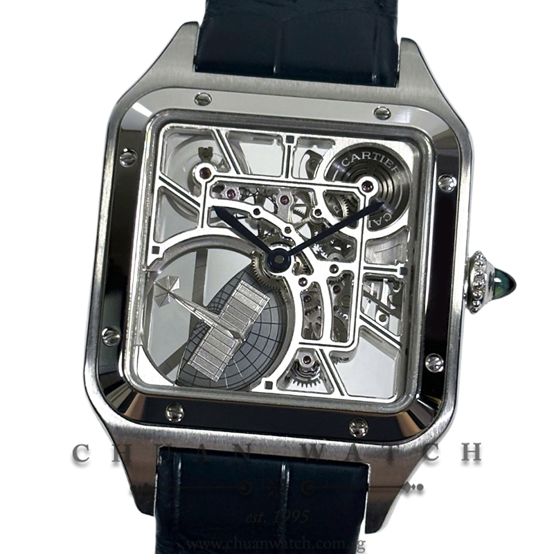 Cartier Santos-Dumont Large Micro-Rotor Skeleton 31mm WHSA0032