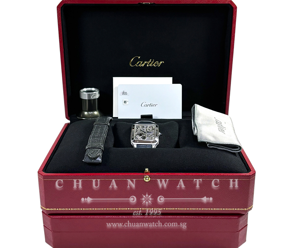 Cartier Santos-Dumont Large Micro-Rotor Skeleton 31mm WHSA0032 - Image 2