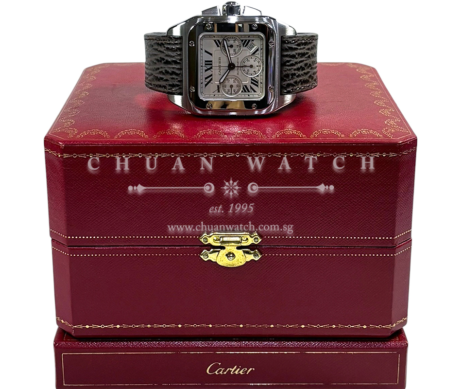 Cartier Santos 100 XL Chronograph W20090X8 - Discontinued - Image 2
