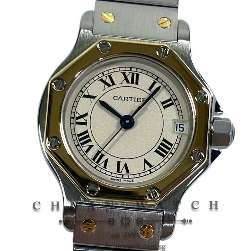 Cartier Santos Octagon Two-Tone Quartz 25mm 187903 - Discontinued