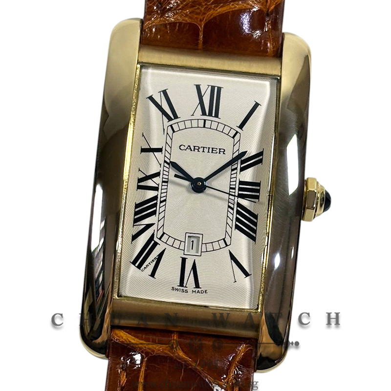 Cartier Tank Americaine Large Automatic Yellow Gold 45mm W2603156 - Discontinued