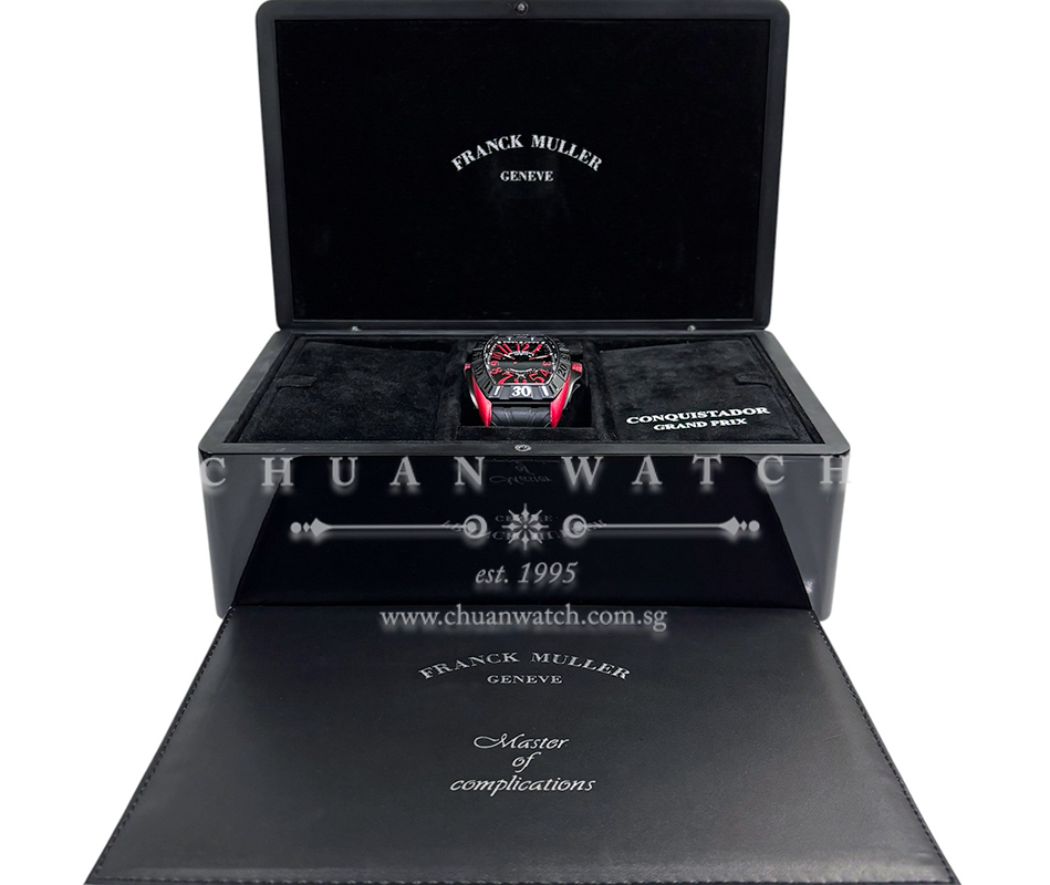 Franck Muller Conquistador Grand Prix Red Ergal 9900 SC DT GPG TT NR ERG Black - Discontinued - Image 2
