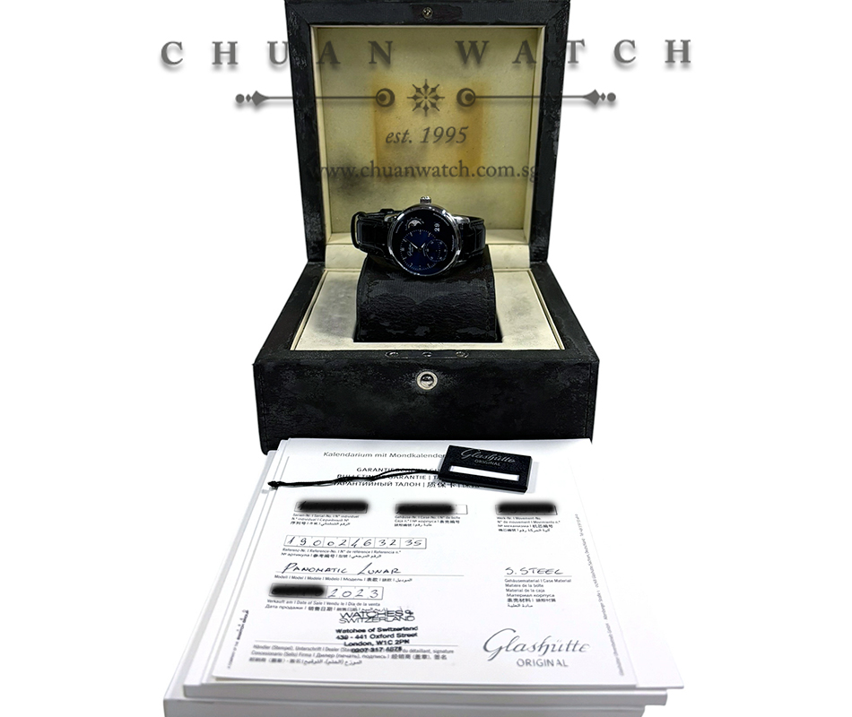 Glashutte Original PanoMaticLunar MoonPhase 40mm 1-90-02-46-32-35 Blue - Image 2