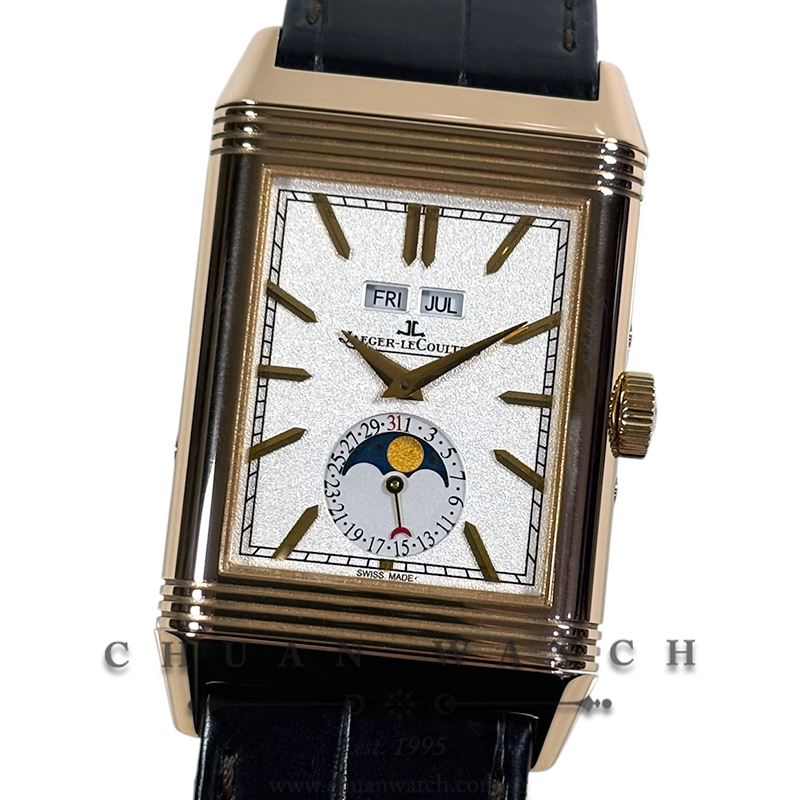 Jaeger-LeCoultre Reverso Tribute Duoface Complete Calendar GMT MoonPhase Rose Gold 49.4mm Q3912420 - Discontinued