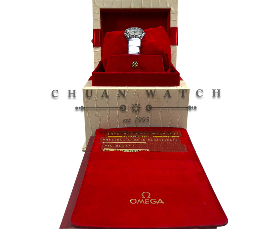 Omega Constellation Quartz 24mm 123.15.24.60.55.001 White MOP Diamonds - Discontinued - Image 2