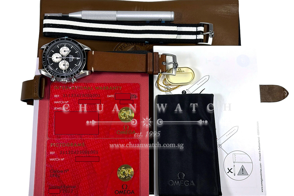 Omega Speedmaster Moonwatch Professional 'Speedy Tuesday' 5th Anniversary Hesalite 42mm 311.32.42.30.01.001 Black 'Reverse Panda'  (Limited Edition of 2012 Pieces Only) - Image 2