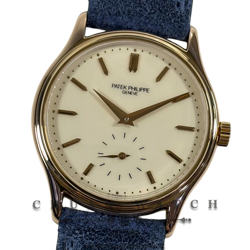 Patek Philippe Calatrava Hand-Wound Rose Gold 32mm 3923 Ivory Cream - Discontinued