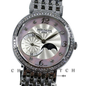 Patek Philippe Calatrava MoonPhase Hand-Wound White Gold Diamonds 31mm 4958/1G-001 White MOP - Discontinued