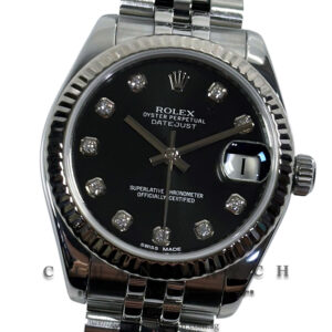 Rolex Boys' DateJust Jubilee 31mm 178274 Black Diamonds - Discontinued
