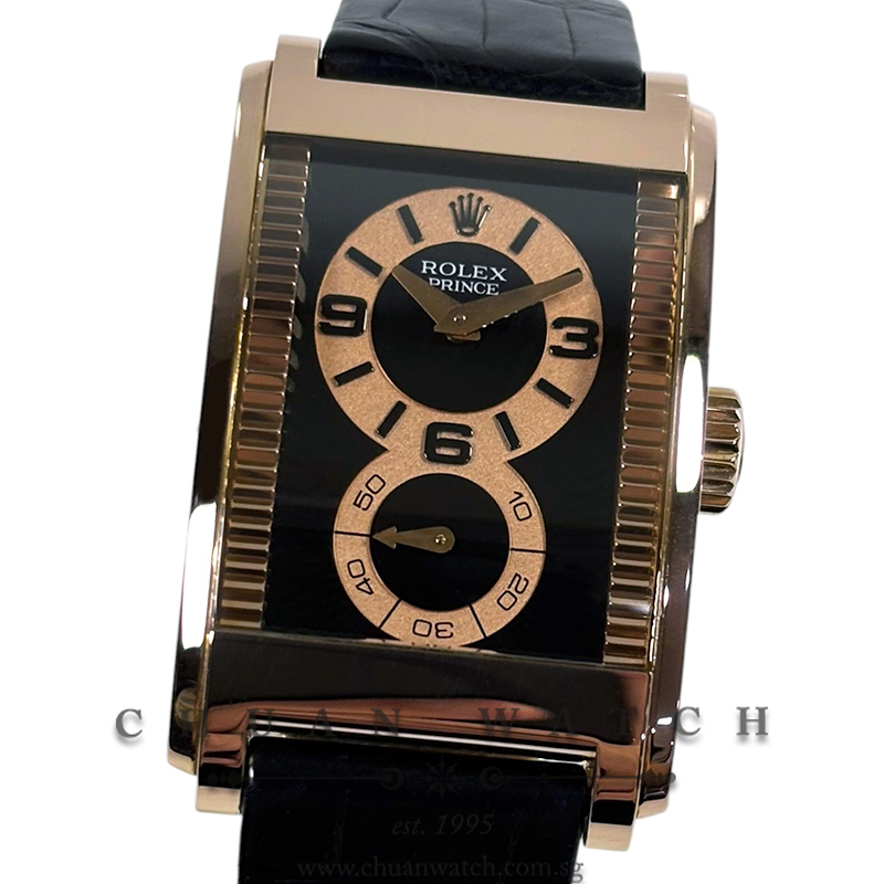 Rolex Cellini Prince Everose 45mm 5442/5 Black-Pink Arabic 3.6.9. - Discontinued