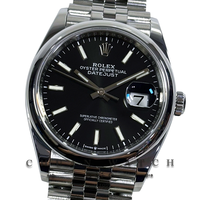 Rolex DateJust 36 Jubilee 126200 Black Index