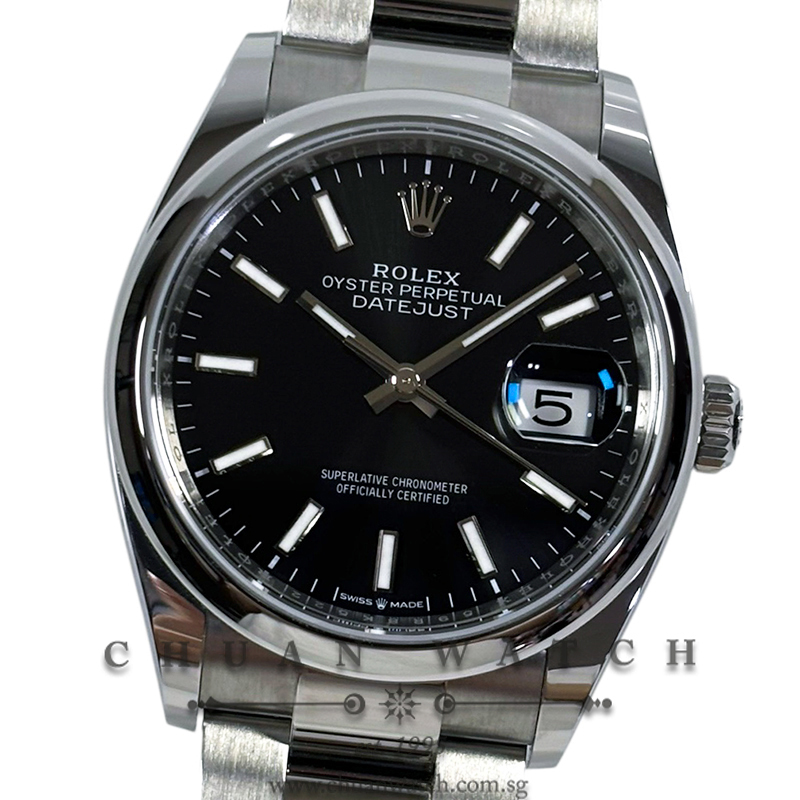 Rolex DateJust 36 126200 Black Index