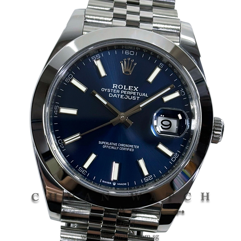 Rolex DateJust 41 Jubilee 126300 Blue Index