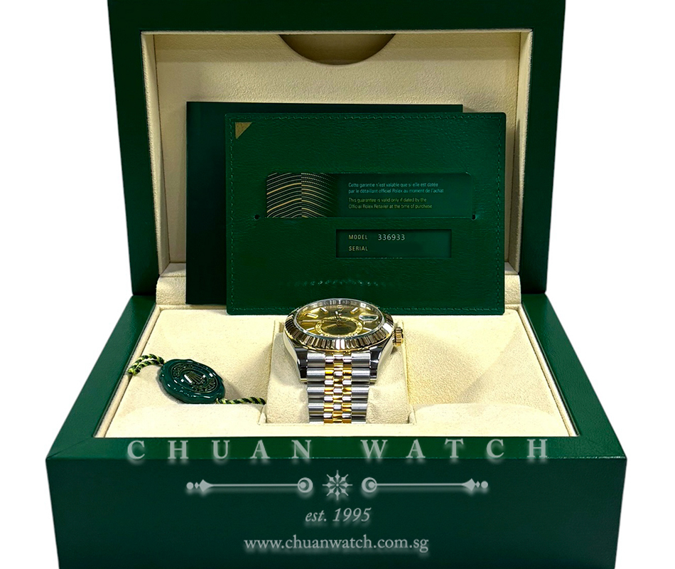 Rolex Sky-Dweller Jubilee Two-Tone 42mm 336933 Champagne - Image 2