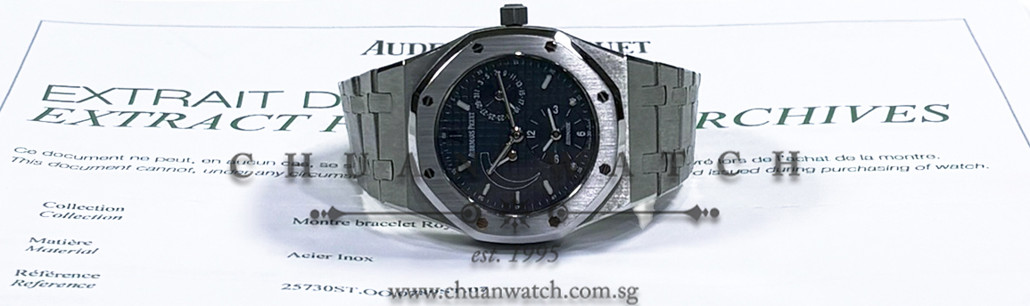 Audemars Piguet Royal Oak Dual Time Steel 36mm 25730ST Blue - Discontinued - Image 2