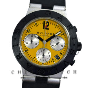 Bvlgari Diagono Aluminium Chronograph Yellow 38mm AC 38 TA  (Limited Edition of 777 Pieces Only)